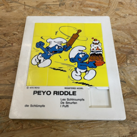 Vintage Smurfen schuifpuzzle