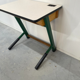 Vintage schoolbankje kinder bureautje