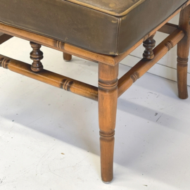 Kruk/hocker leren kussen
