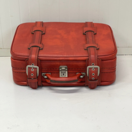 Rode vintage koffer