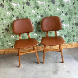 Set vintage stoelen