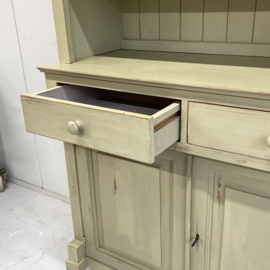 Brocante buffetkast lindegroen