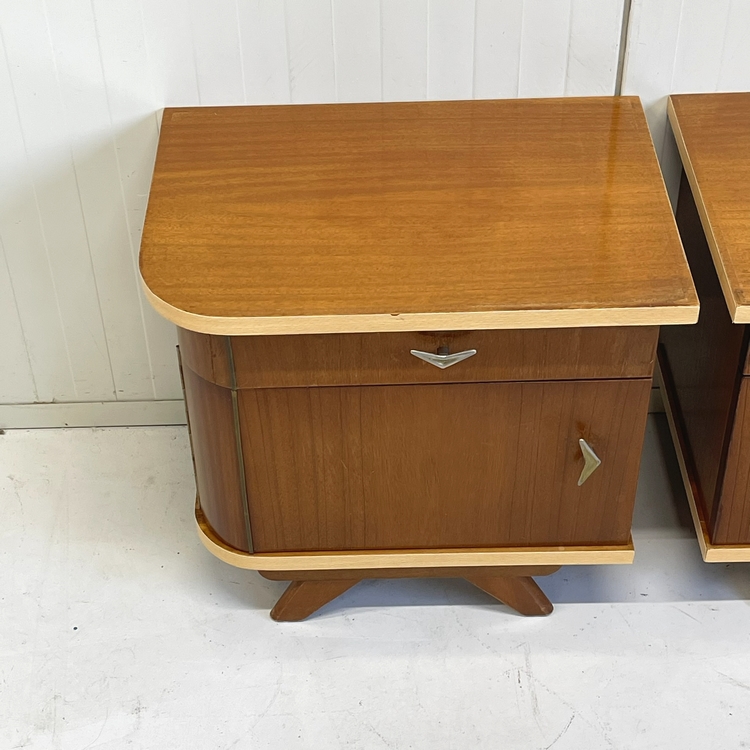 Set vintage nachtkastjes