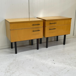 Set vintage nachtkastjes