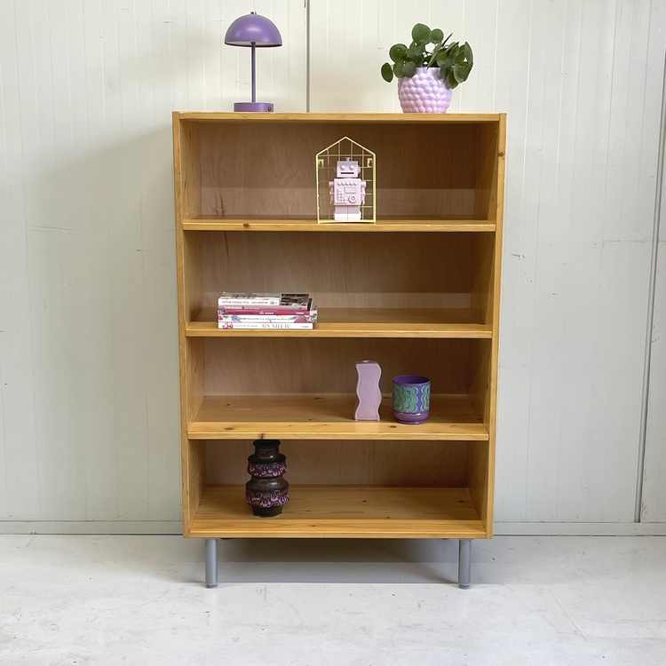 Vintage schoolkast boekenkast