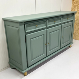 Restyle dressoir groen & messing