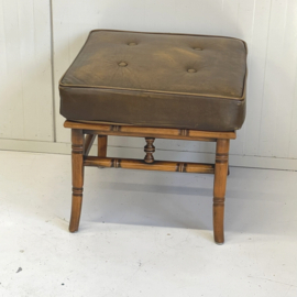 Kruk/hocker leren kussen
