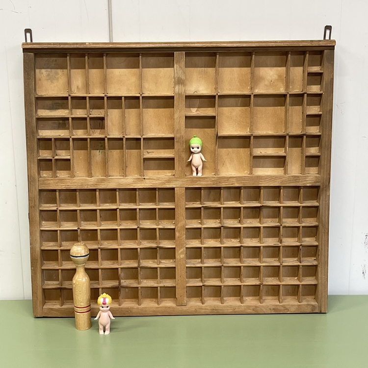 Grote letterbak licht hout