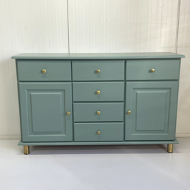 Restyle dressoir & messing knop/poot
