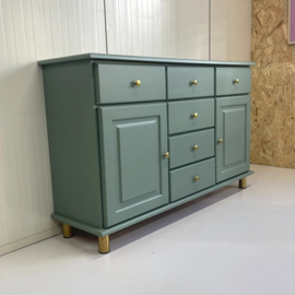 Restyle dressoir & messing knop/poot