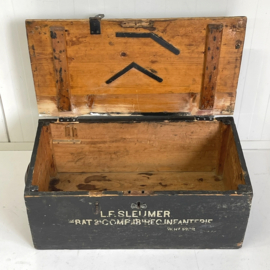 Brocante zwarte kist