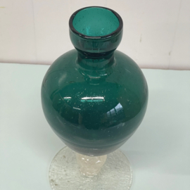 Groen glazen karaf/vaas