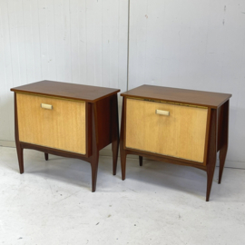 Set vintage nachtkastjes