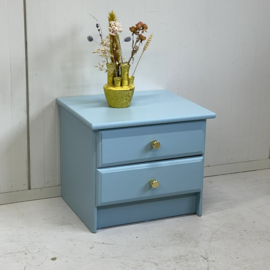 Restyle lichtblauw ladekastje
