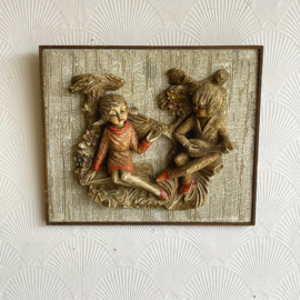 Vintage wandsculptuur