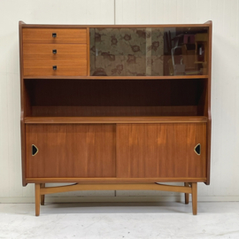 Vintage highboard wandkast