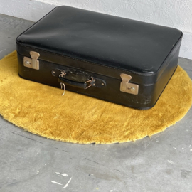 Zwarte brocante koffer