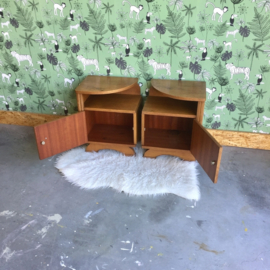 Set vintage nachtkastjes