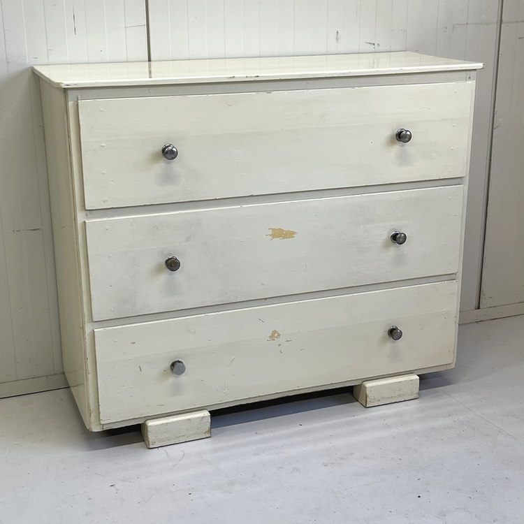 Industrieel brocante ladekast