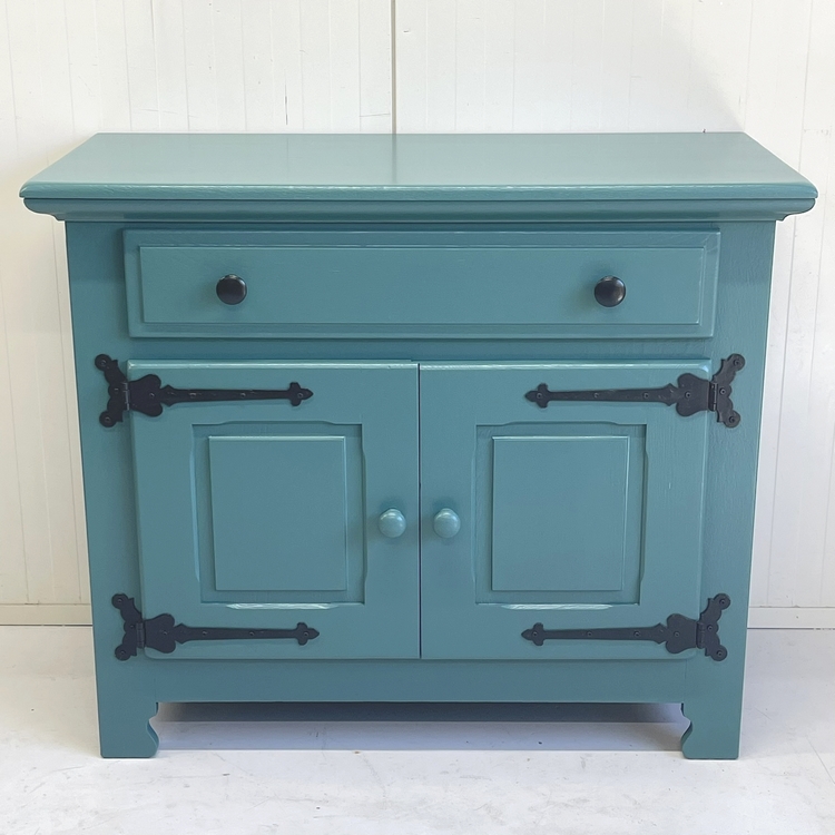 Petrol-groene commode