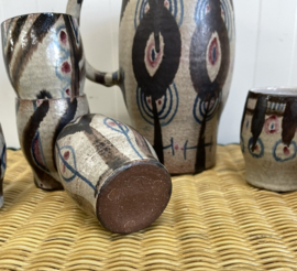 Set kan & 6 bekers