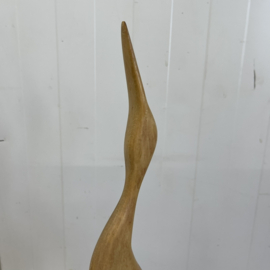 Vintage kraanvogel hout