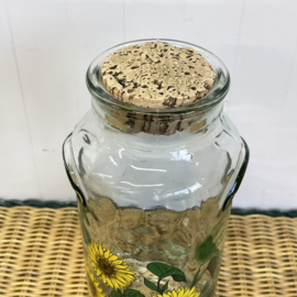Glazen sunflower pot