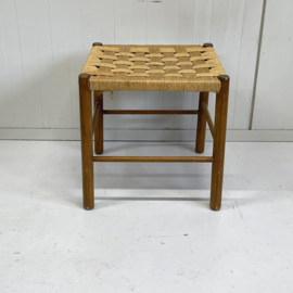 Hout/touw krukje