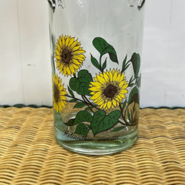 Glazen sunflower pot