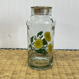 Glazen sunflower pot