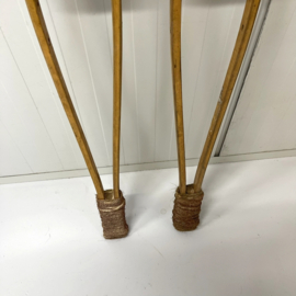 Antieke houten krukken