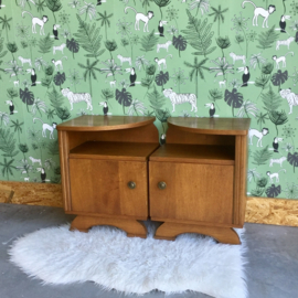 Set vintage nachtkastjes