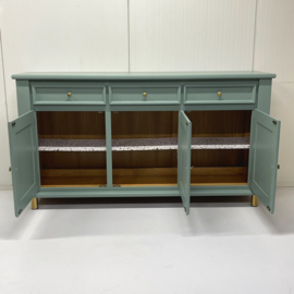 Restyle dressoir groen & messing