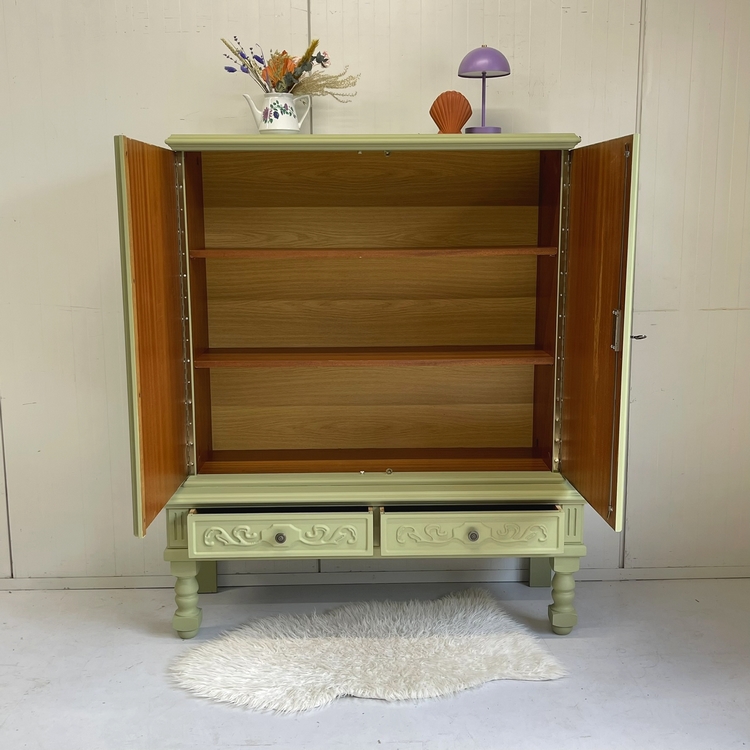 Restyle olijf jachtkast hertjes