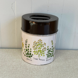 Vintage planten blik