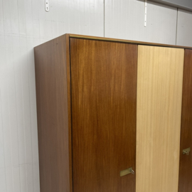 3 Deurs mid-century kledingkast