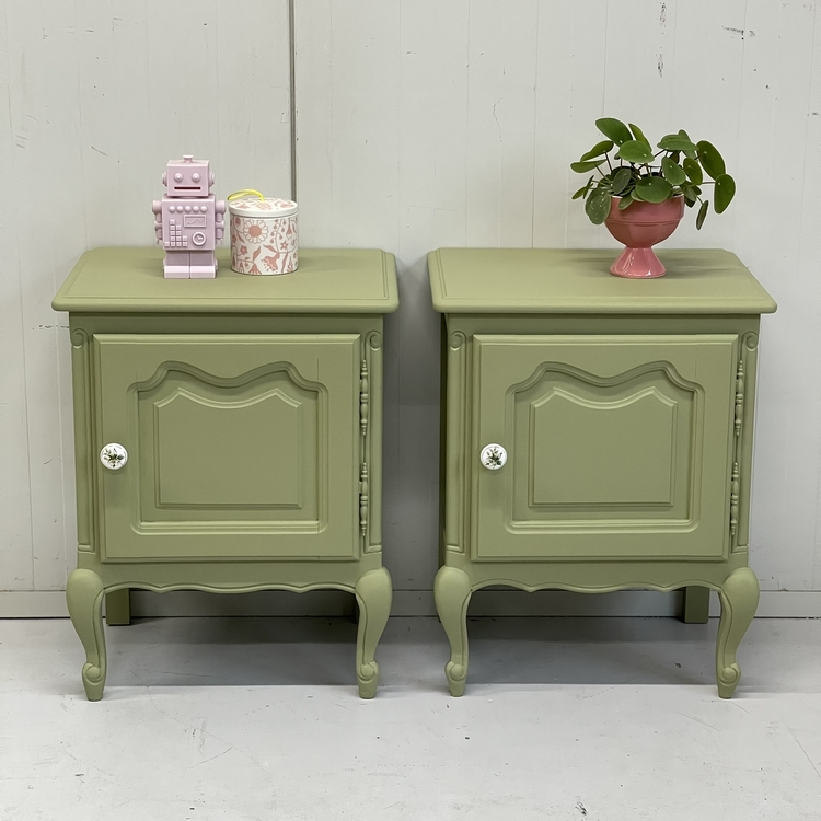 Set olijf restyle barok kastjes