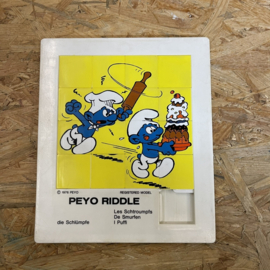 Vintage Smurfen schuifpuzzle