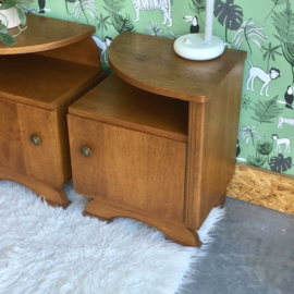 Set vintage nachtkastjes