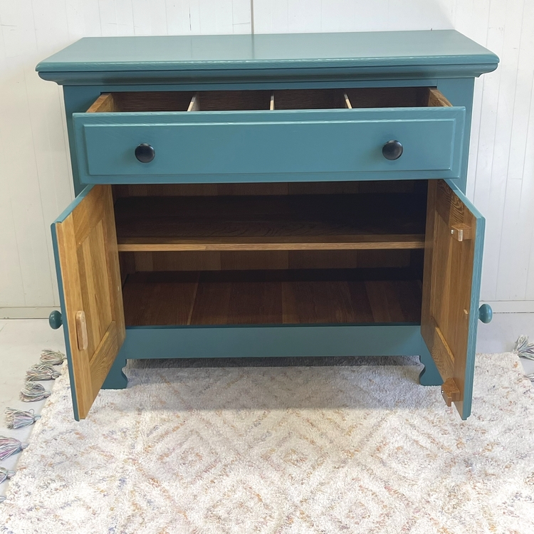 Petrol-groene commode