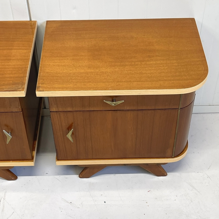 Set vintage nachtkastjes