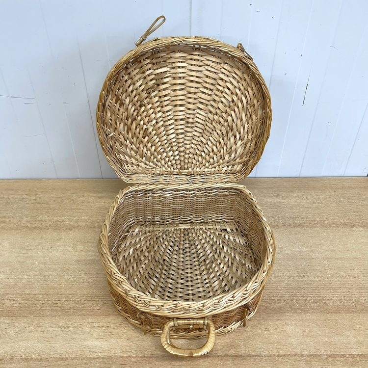 Rond rotan mandje