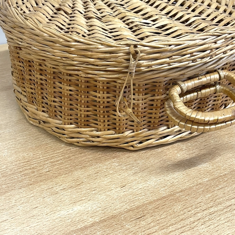 Rond rotan mandje