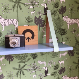 Wandplank & leren dragers