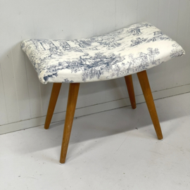 Voetenbankje Toile de Jouy