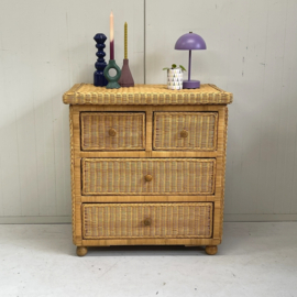 Boho rotan ladekast