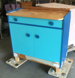 Olijf vintage commode