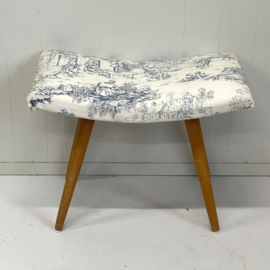 Voetenbankje Toile de Jouy