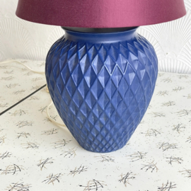 Kobalt/bordeaux tafellamp