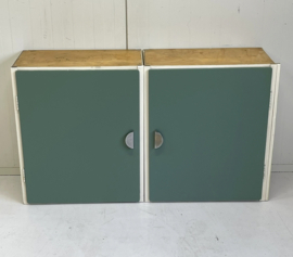 Set 2 jaren 50 keukenkastje